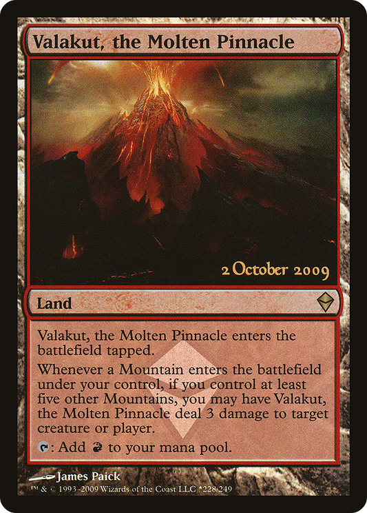 Valakut, the Molten Pinnacle (LARP-228) - Zendikar Promos Foil
