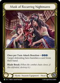 Mask of Recurring Nightmares (Golden) - FAB225 (FAB225) [Flesh and Blood: Promo Cards]