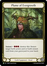 Plume of Evergrowth (Golden) - FAB257 (FAB257) [Flesh and Blood: Promo Cards]