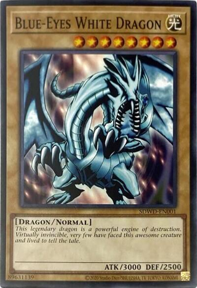 Blue-Eyes White Dragon (SDWD-EN001) (Unlimited Misprint) (SDWD-EN001) [Structure Deck: Blue-Eyes White Destiny]