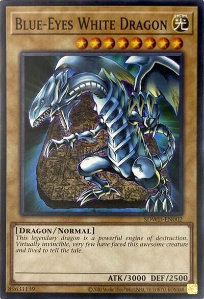 Blue-Eyes White Dragon (SDWD-EN002) (Unlimited Misprint) (SDWD-EN002) [Structure Deck: Blue-Eyes White Destiny]
