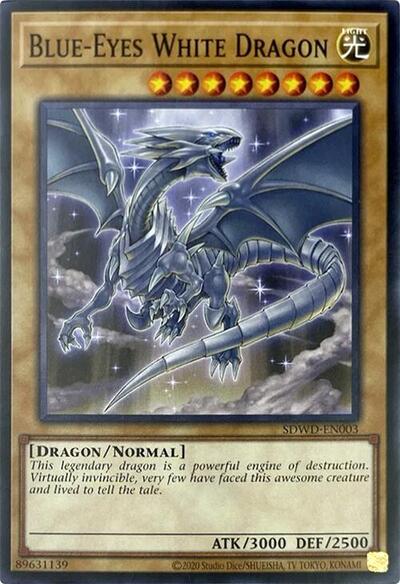 Blue-Eyes White Dragon (SDWD-EN003) (Unlimited Misprint) (SDWD-EN003) [Structure Deck: Blue-Eyes White Destiny]