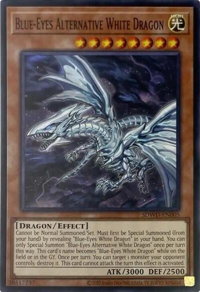 Blue-Eyes Alternative White Dragon (Unlimited Misprint) (SDWD-EN005) [Structure Deck: Blue-Eyes White Destiny]