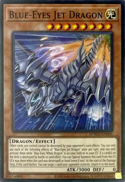 Blue-Eyes Jet Dragon (Unlimited Misprint) (SDWD-EN006) [Structure Deck: Blue-Eyes White Destiny]