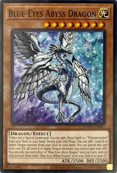 Blue-Eyes Abyss Dragon (Unlimited Misprint) (SDWD-EN007) [Structure Deck: Blue-Eyes White Destiny]