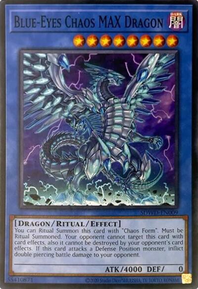 Blue-Eyes Chaos MAX Dragon (Unlimited Misprint) (SDWD-EN009) [Structure Deck: Blue-Eyes White Destiny]