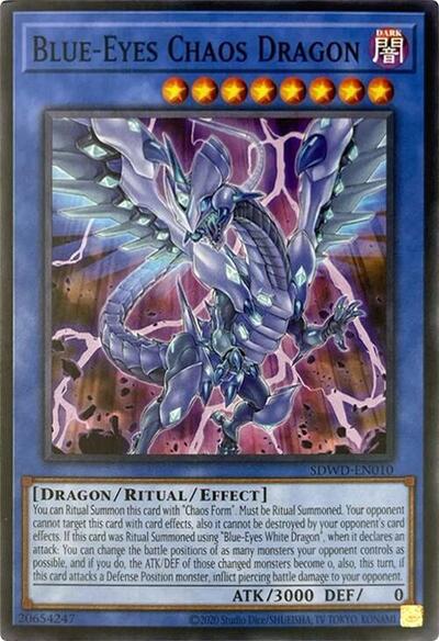 Blue-Eyes Chaos Dragon (Unlimited Misprint) (SDWD-EN010) [Structure Deck: Blue-Eyes White Destiny]