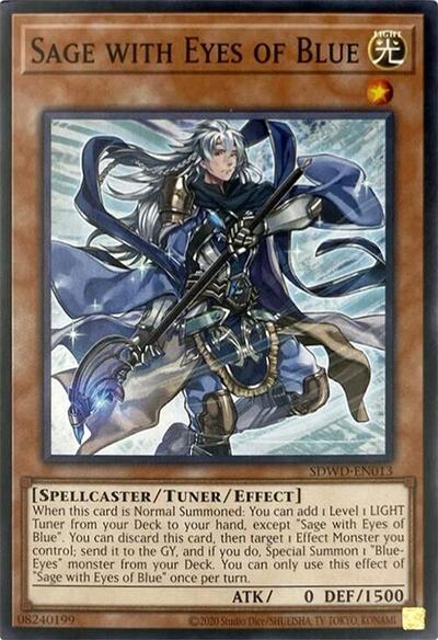 Sage with Eyes of Blue (Unlimited Misprint) (SDWD-EN013) [Structure Deck: Blue-Eyes White Destiny]