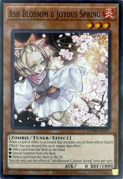 Ash Blossom & Joyous Spring (Unlimited Misprint) (SDWD-EN017) [Structure Deck: Blue-Eyes White Destiny]