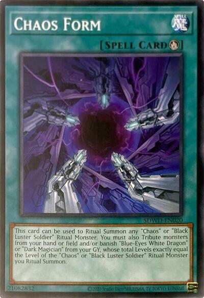 Chaos Form (Unlimited Misprint) (SDWD-EN020) [Structure Deck: Blue-Eyes White Destiny]