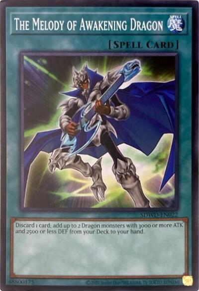 The Melody of Awakening Dragon (Unlimited Misprint) (SDWD-EN022) [Structure Deck: Blue-Eyes White Destiny]