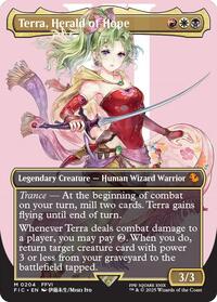 Terra, Herald of Hope (Borderless) (204) [Commander: FINAL FANTASY]