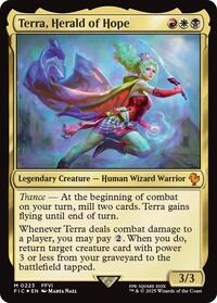 Terra, Herald of Hope (Surge Foil) (223) [Commander: FINAL FANTASY]