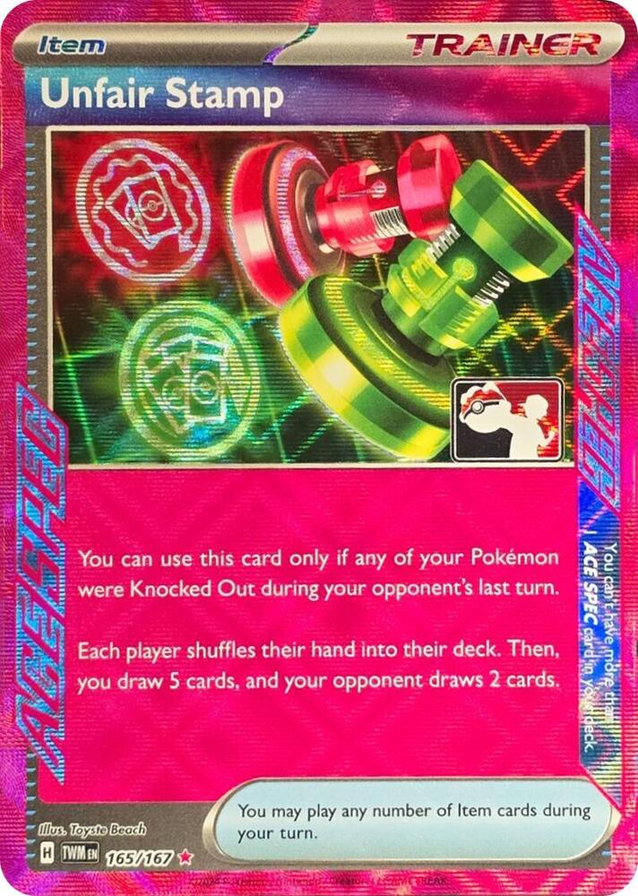 Unfair Stamp (165/167) [Prize Pack Series Cards]