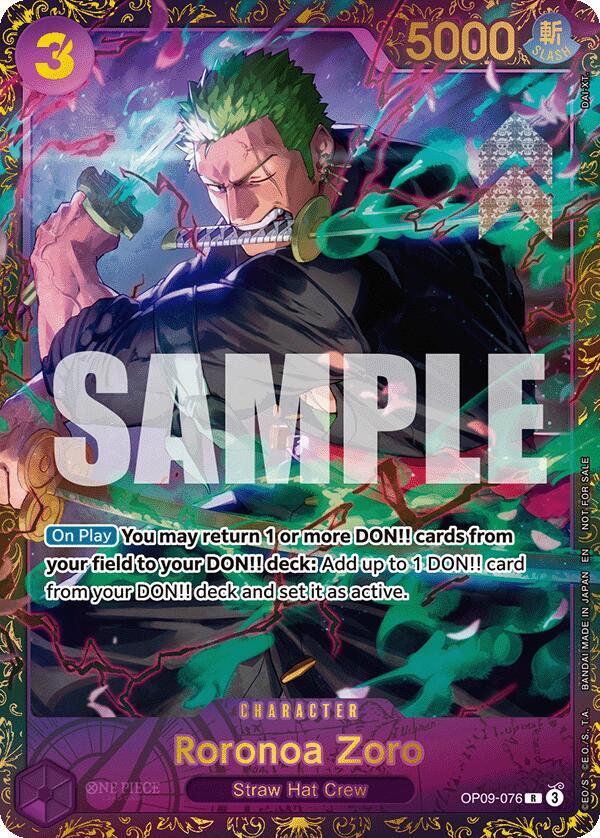 Roronoa Zoro (Championship 25-26 Regionals Season 1) (OP09-076) [One Piece Promotion Cards]