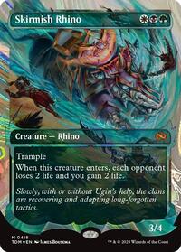 Skirmish Rhino (Showcase) (Halo Foil) (418) [Tarkir: Dragonstorm]