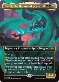 Teval, the Balanced Scale (Borderless) (8) [Commander: Tarkir: Dragonstorm]