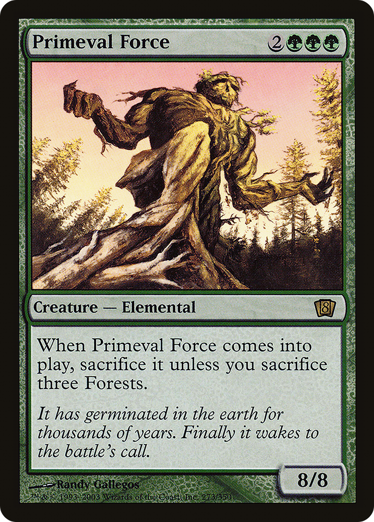 Primeval Force (8ED-273★) - 8th Edition Foil