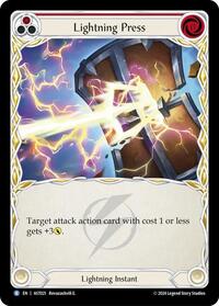 Lightning Press (Red) (AST021) [Armory Deck: Aurora]