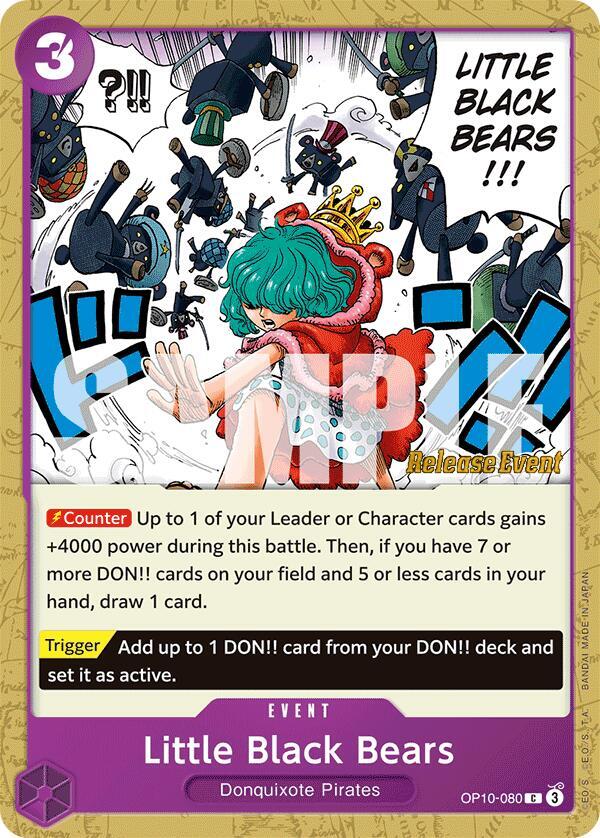 Little Black Bears (OP10-080) [Royal Blood Release Event Cards]