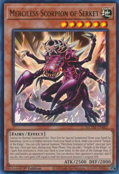 Merciless Scorpion of Serket (MZTM-EN002) [Maze of the Master]
