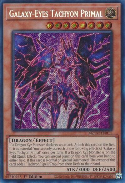 Galaxy-Eyes Tachyon Primal (MZTM-EN011) [Maze of the Master]