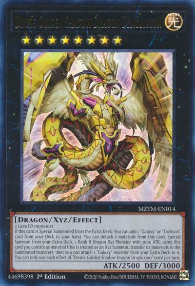 Divine Golden Shadow Dragon Dragluxion (MZTM-EN014) [Maze of the Master]