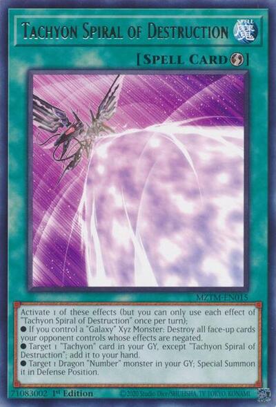 Tachyon Spiral of Destruction (MZTM-EN015) [Maze of the Master]