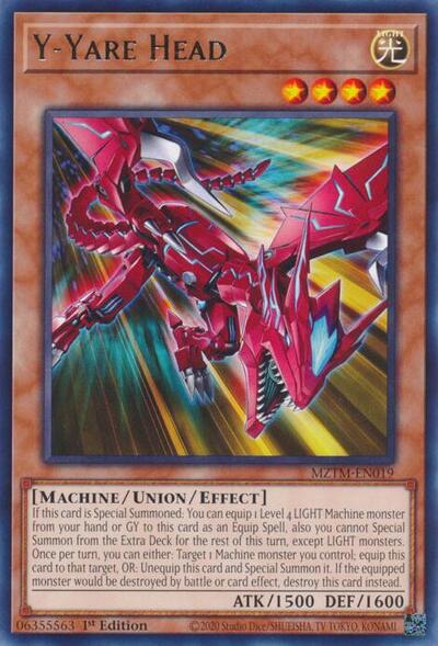 Y-Yare Head (MZTM-EN019) [Maze of the Master]