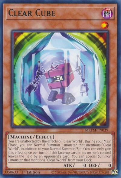 Clear Cube (MZTM-EN039) [Maze of the Master]