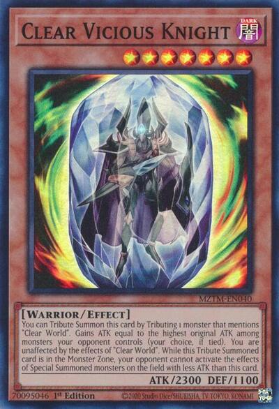 Clear Vicious Knight (MZTM-EN040) [Maze of the Master]