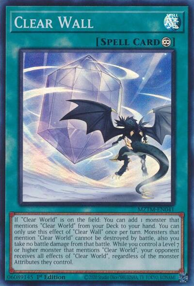 Clear Wall (MZTM-EN041) [Maze of the Master]