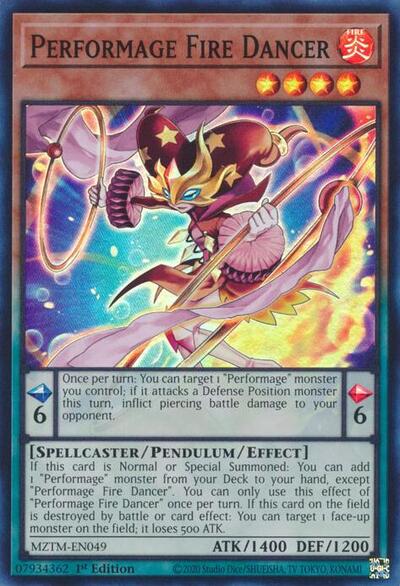 Performage Fire Dancer (MZTM-EN049) [Maze of the Master]