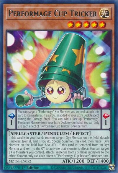 Performage Cup Tricker (MZTM-EN052) [Maze of the Master]