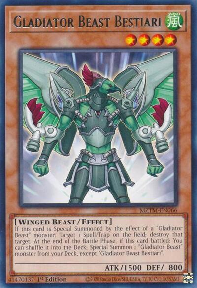 Gladiator Beast Bestiari (MZTM-EN066) [Maze of the Master]