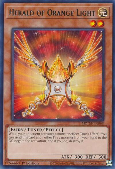 Herald of Orange Light (MZTM-EN068) [Maze of the Master]