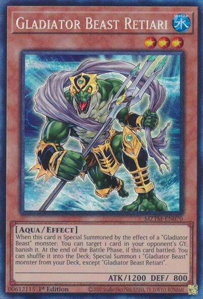 Gladiator Beast Retiari (CR) (MZTM-EN070) [Maze of the Master]