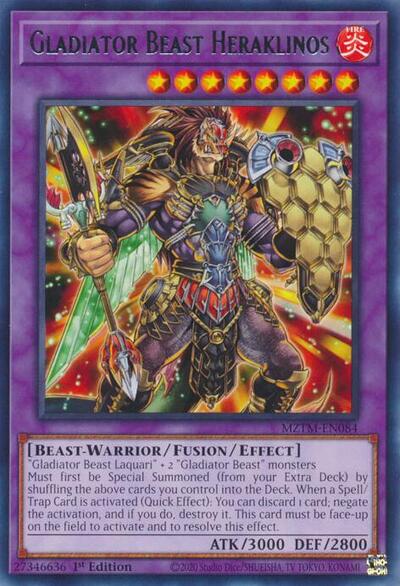 Gladiator Beast Heraklinos (MZTM-EN084) [Maze of the Master]