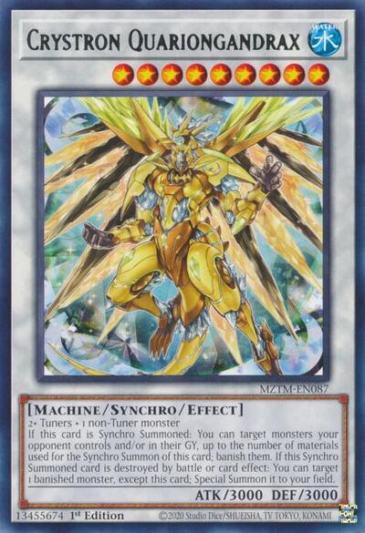 Crystron Quariongandrax (MZTM-EN087) [Maze of the Master]