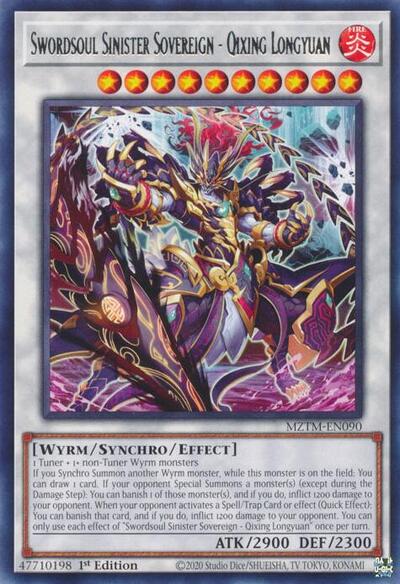 Swordsoul Sinister Sovereign - Qixing Longyuan (MZTM-EN090) [Maze of the Master]