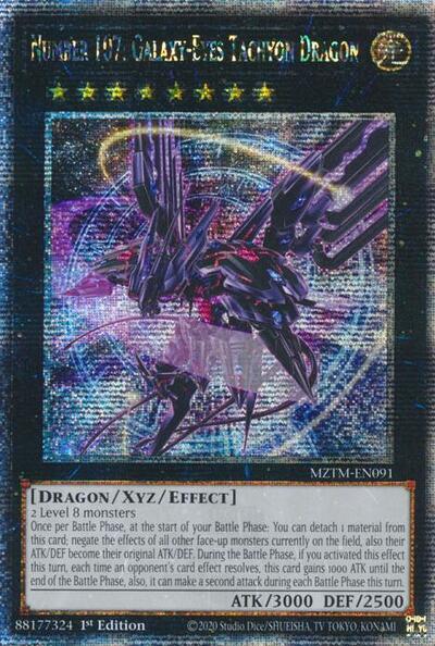 Number 107: Galaxy-Eyes Tachyon Dragon (Quarter Century Secret Rare) (MZTM-EN091) [Maze of the Master]