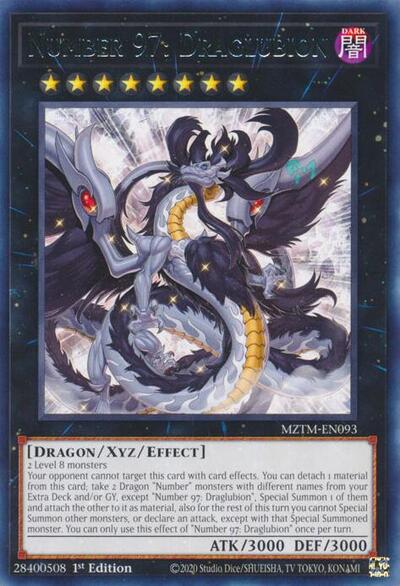 Number 97: Draglubion (MZTM-EN093) [Maze of the Master]