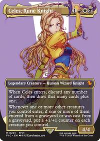 Celes, Rune Knight (Borderless) (201) [Commander: FINAL FANTASY]