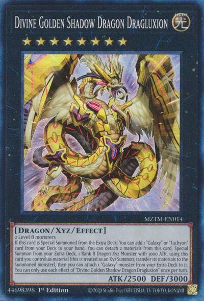 Divine Golden Shadow Dragon Dragluxion (CR) (MZTM-EN014) [Maze of the Master]