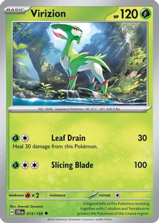 Virizion 015/159  SV09 Journey Together - Uncommon