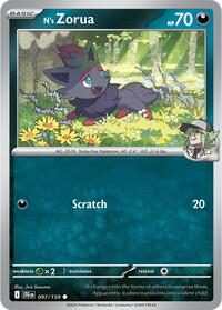 N's Zorua (097/159) [SV09: Journey Together]