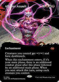 All-Out Assault (Borderless) (352) [Tarkir: Dragonstorm]