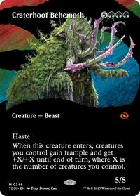 Craterhoof Behemoth (Borderless) (346) [Tarkir: Dragonstorm]