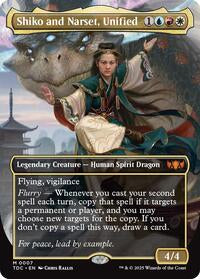 Shiko and Narset, Unified (Borderless) (7) [Commander: Tarkir: Dragonstorm]