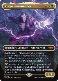 Zurgo Stormrender (Borderless) (10) [Commander: Tarkir: Dragonstorm]